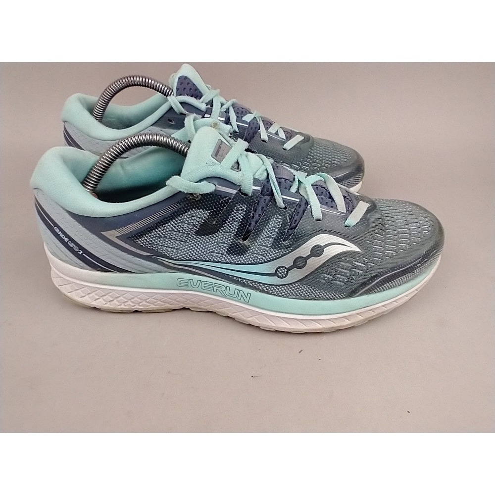 Saucony Guide ISO 2 Womens Running Shoes Size 11 Blue Aqua Everun‎ Stability